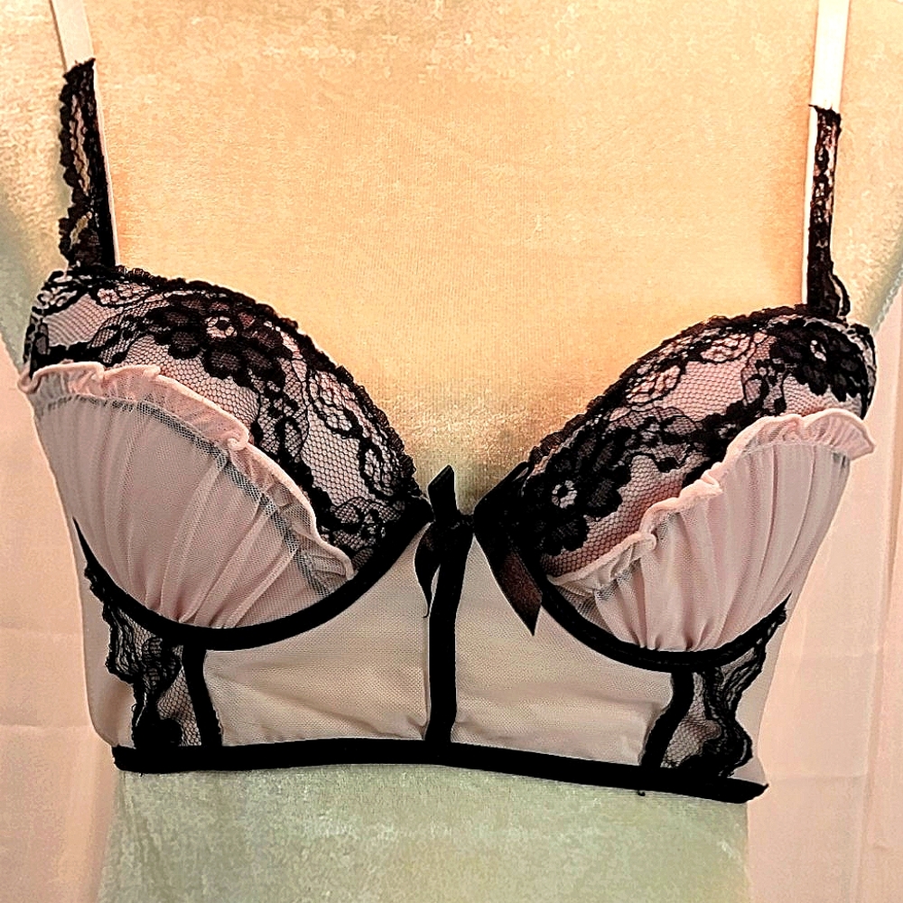 Sophie B - 34B Demi Longline Lace Bra - Picture 2 of 5